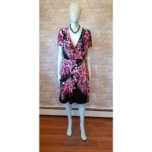 APT.9 Dress floral faux wrap